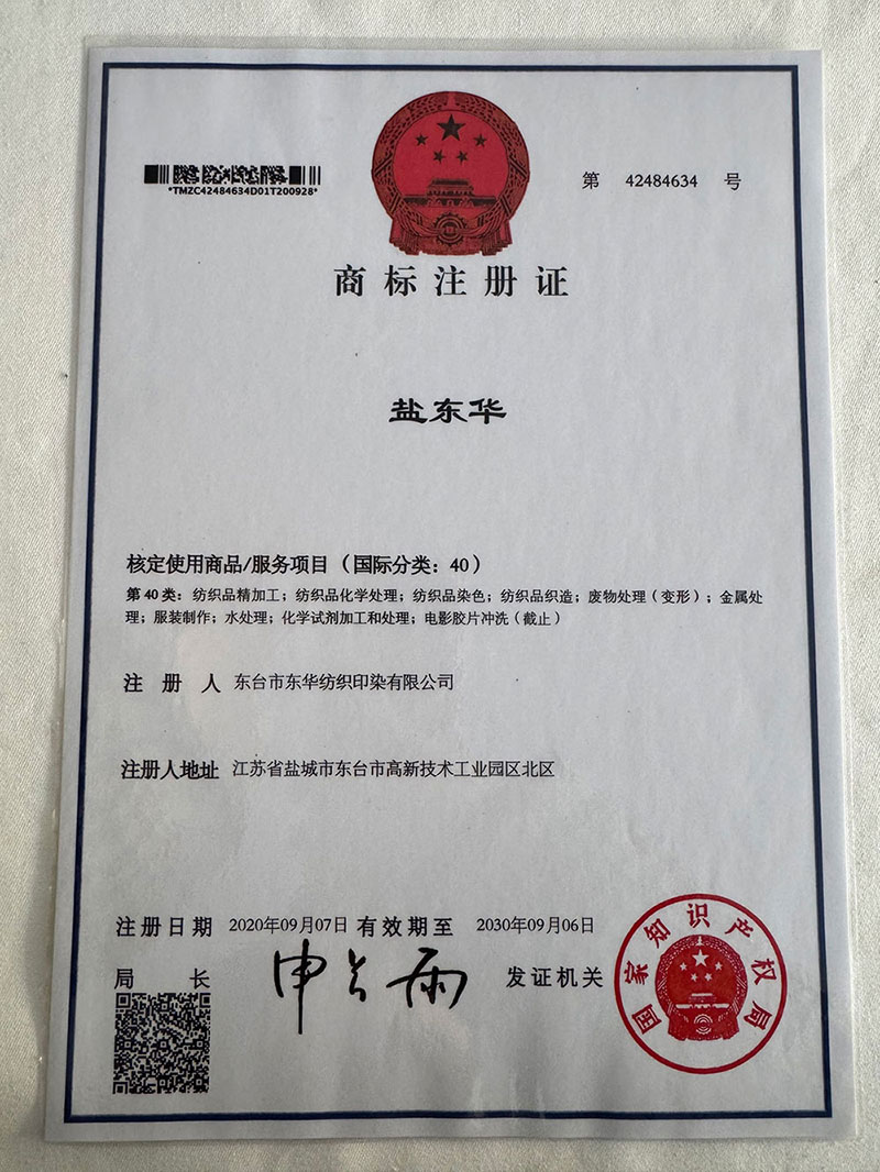 Trademark Registration Certificate